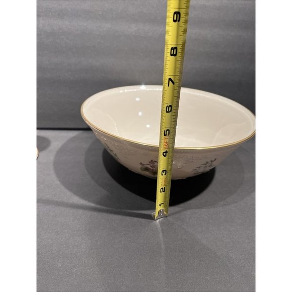 VINTAGE LENOX  THE CONSTITUTION BOWL WITH PAIR OF CANDLESTICKS SET LIMITED - Picture 3 of 9